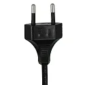 Steinhauer Luminaria de mesa REFLEXION - Ø 22CM de 1 llama, plano, con interruptor, con enchufe E27 IP20, negro mate 