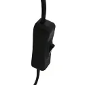 Steinhauer Luminaria de mesa REFLEXION - Ø 22CM de 1 llama, plano, con interruptor, con enchufe E27 IP20, negro mate 