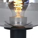Steinhauer Luminaria de mesa REFLEXION - Ø 22CM de 1 llama, plano, con interruptor, con enchufe E27 IP20, negro mate 