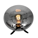 Steinhauer table lamp REFLEXION - Ø 22CM 1 flame, flat, with switch, with plug E27 IP20, black matt 