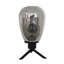 table lamp REFLEXION - Ø 15CM 1 flame, high, with switch, with plug E27 IP20, black matt 