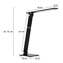 Steinhauer Luminaria de mesa SERENADE giratorio, CCT Switch, inclinable, con regulador táctil IP20, negro mate regulable