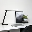 Steinhauer Luminaria de mesa SERENADE giratorio, CCT Switch, inclinable, con regulador táctil IP20, negro mate regulable