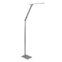 Steinhauer Luminaria de pedestal SERENADE CCT Switch, ajustable, con regulador táctil IP20, aluminio cepillado regulable