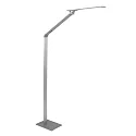 Steinhauer Luminaria de pedestal SERENADE CCT Switch, ajustable, con regulador táctil IP20, aluminio cepillado regulable