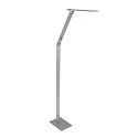 Steinhauer Luminaria de pedestal SERENADE CCT Switch, ajustable, con regulador táctil IP20, aluminio cepillado regulable