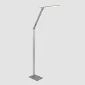 Steinhauer Luminaria de pedestal SERENADE CCT Switch, ajustable, con regulador táctil IP20, aluminio cepillado regulable