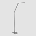 Steinhauer Luminaria de pedestal SERENADE CCT Switch, ajustable, con regulador táctil IP20, aluminio cepillado regulable
