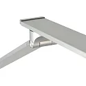 Steinhauer Luminaria de pedestal SERENADE CCT Switch, ajustable, con regulador táctil IP20, aluminio cepillado regulable