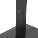 Mexlite Luminaria de escritorio STEKK inclinable, con regulador táctil IP20, negro mate regulable