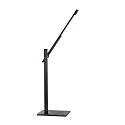 Mexlite Luminaria de escritorio STEKK inclinable, con regulador táctil IP20, negro mate regulable