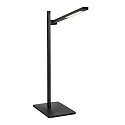 Mexlite Luminaria de escritorio STEKK inclinable, con regulador táctil IP20, negro mate regulable