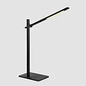 Mexlite Luminaria de escritorio STEKK inclinable, con regulador táctil IP20, negro mate regulable