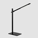 Mexlite Luminaria de escritorio STEKK inclinable, con regulador táctil IP20, negro mate regulable