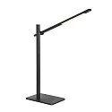 Mexlite Luminaria de escritorio STEKK inclinable, con regulador táctil IP20, negro mate regulable