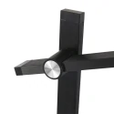 Mexlite Luminaria de escritorio STEKK inclinable, con regulador táctil IP20, negro mate regulable