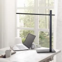 Mexlite Luminaria de escritorio STEKK inclinable, con regulador táctil IP20, negro mate regulable