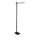 Luminaria de pedestal STEKK inclinable, con regulador táctil IP20, negro mate regulable