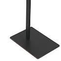 Mexlite Luminaria de pedestal STEKK inclinable, con regulador táctil IP20, negro mate regulable