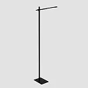 Mexlite Luminaria de pedestal STEKK inclinable, con regulador táctil IP20, negro mate regulable