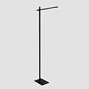 Mexlite Luminaria de pedestal STEKK inclinable, con regulador táctil IP20, negro mate regulable