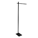 Mexlite Luminaria de pedestal STEKK inclinable, con regulador táctil IP20, negro mate regulable