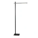 Mexlite Luminaria de pedestal STEKK inclinable, con regulador táctil IP20, negro mate regulable