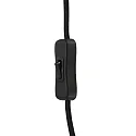 anne light & home wall luminaire KASKET with switch, with jointed arm, with plug E27 IP20, black matt 