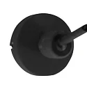anne light & home wall luminaire KASKET with switch, with jointed arm, with plug E27 IP20, black matt 