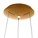 Luminaria colgante RINGLEDE - Ø 48CM grande, redondo, directo / indirecto IP20, dorado regulable