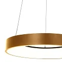 Luminaria colgante RINGLEDE - Ø 48CM grande, redondo, directo / indirecto IP20, dorado regulable