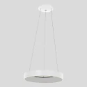 Steinhauer Luminaria colgante RINGLEDE - Ø 48CM grande, redondo, directo / indirecto IP20, blanco mate regulable