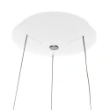 Steinhauer Luminaria colgante RINGLEDE - Ø 48CM grande, redondo, directo / indirecto IP20, blanco mate regulable