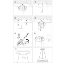 Steinhauer Luminaria colgante RINGLEDE - Ø 48CM grande, redondo, directo / indirecto IP20, blanco mate regulable