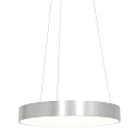 Luminaria colgante RINGLEDE - Ø 48CM grande, redondo, directo / indirecto IP20, plata cepillado regulable
