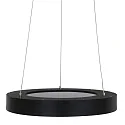 Steinhauer pendant luminaire RINGLEDE - Ø 48CM large, round, direct / indirect IP20, black matt dimmable
