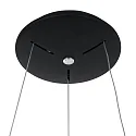 Steinhauer pendant luminaire RINGLEDE - Ø 48CM large, round, direct / indirect IP20, black matt dimmable