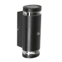 Steinhauer Luminaria de pared para exteriores PANAY Arriba-Abajo, cilíndrico, ajustable, con sensor de luminosidad GU10 IP44