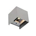 Steinhauer Outdoor wall luminaire, LED, 2 flames, with sensor, 2x3W, 2700K, IP54, black