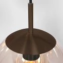Steinhauer pendant luminaire BOLLIQUE 5 flames E27 IP20, cocoa dimmable