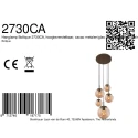 Steinhauer pendant luminaire BOLLIQUE 5 flames E27 IP20, cocoa dimmable