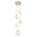 Steinhauer pendant luminaire BOLLIQUE 5 flames E27 IP20, creme dimmable
