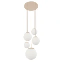 Steinhauer pendant luminaire BOLLIQUE 5 flames E27 IP20, creme dimmable