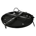 Steinhauer Luminaria colgante BOLLIQUE de 5 llamas E27 IP20, ámbar, latón, negro regulable