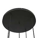 Steinhauer Luminaria colgante BOLLIQUE de 5 llamas E27 IP20, ámbar, latón, negro regulable