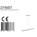 Luminaria colgante DANSKE abajo, con regulador táctil IP20