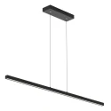 Mexlite Luminaria colgante DANSKE abajo, con regulador táctil IP20, negro mate regulable