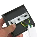 Steinhauer Foco POINTS NOIRS de 1 llama, cilíndrico, ajustable GU10 IP44, negro mate regulable