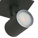 Steinhauer Foco POINTS NOIRS de 1 llama, cilíndrico, ajustable GU10 IP44, negro mate regulable