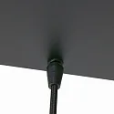 Steinhauer Luminaria colgante REFLEXION de 5 llamas, angular, lang, ajustable E27 IP20, negro mate regulable